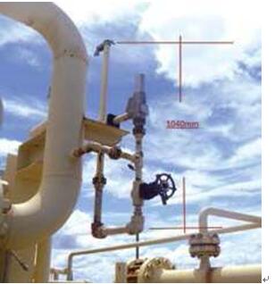 圖：打開時，此閥門將流體排放到大氣中。